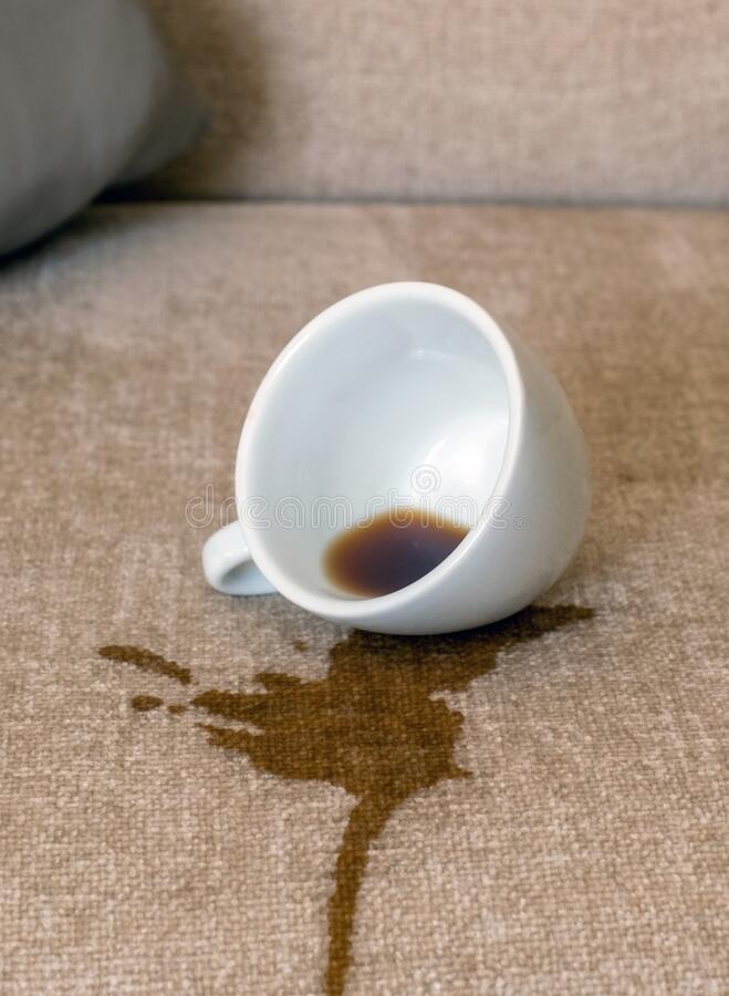 spilled-cup-coffee-sofa-dirty-stain-cup-spilled-coffee-dirty-spot-pour-out-white-stain-dry-cleaning-218428622